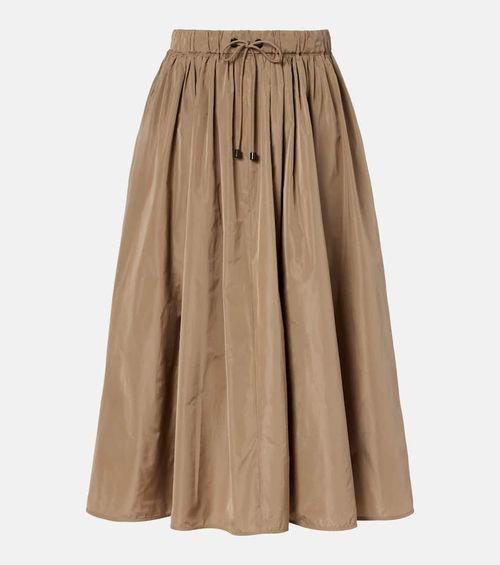 Lonza taffeta midi skirt