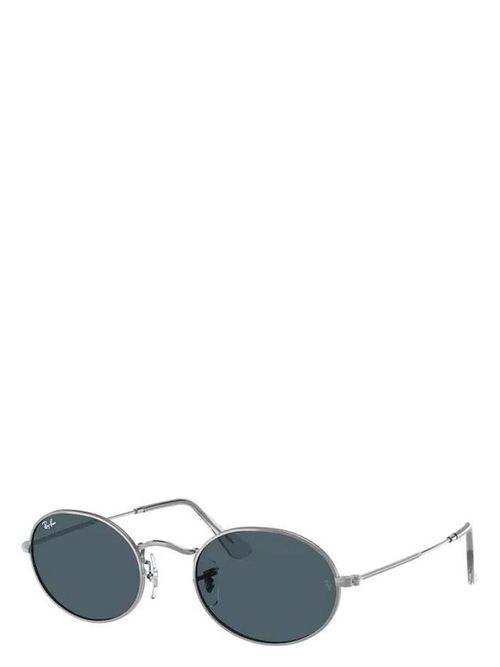 Men's Ray-Ban Oval Rb3547 003/r5 Sunglasses in Silver | Size 51