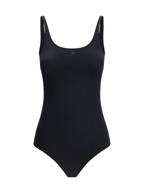 Cut-Out Detail One-Piece Swimsuit — Black