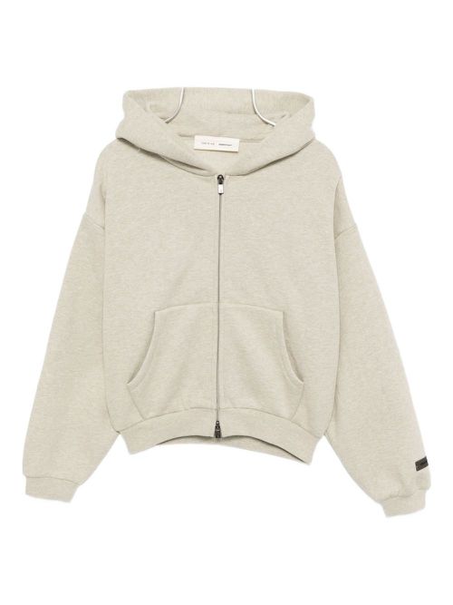Classic fleece zip-up hoodie - Neutrals
