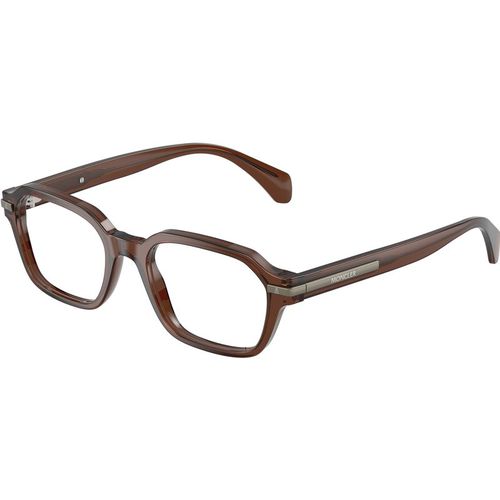 Moncler Unisex Moncler ME2015 3022 Optical frames Acetate Brown Transparent Geometric Norma