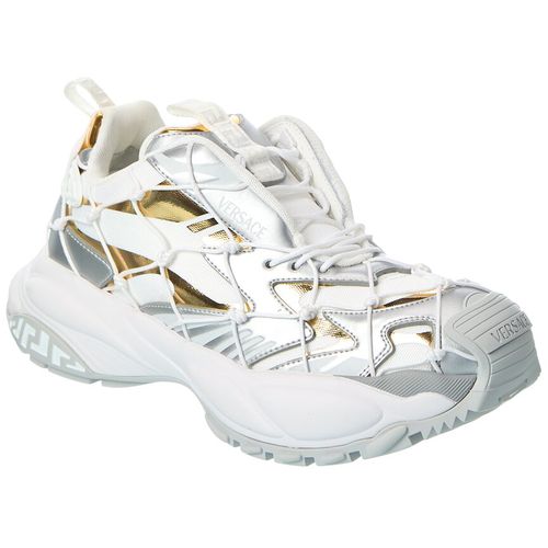 Versace Leather & Mesh Sneaker