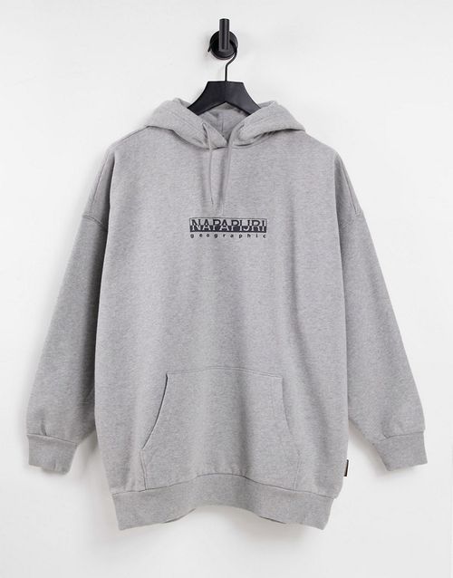 Box hoodie in light grey