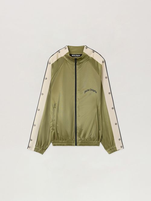 Curved Logo Boxe Track Jacket Man  Military Green Black