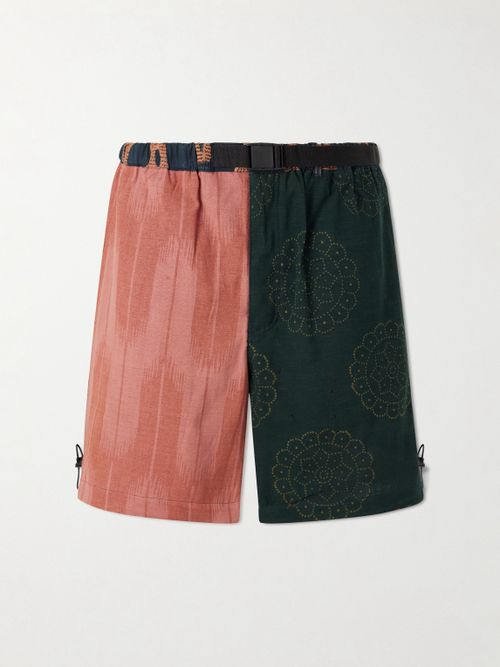 Kami Wide-Leg Belted Cotton Shorts