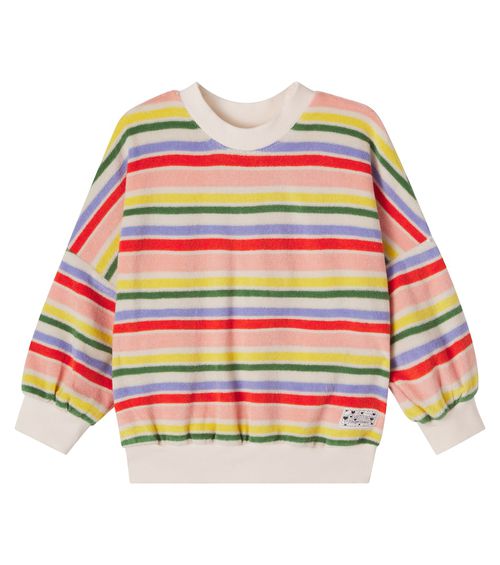 Marika striped cotton-blend sweatshirt