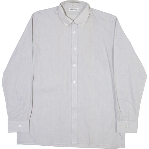 FABIO DRESTI Mens Shirt Black Striped Long Sleeve
