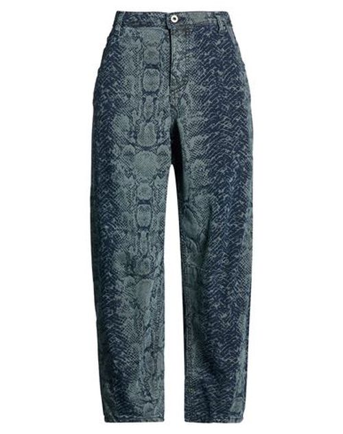 Woman Pants Navy Size S Cotton, Polyester, Elastane