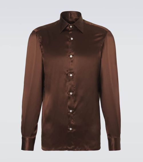 Silk satin shirt