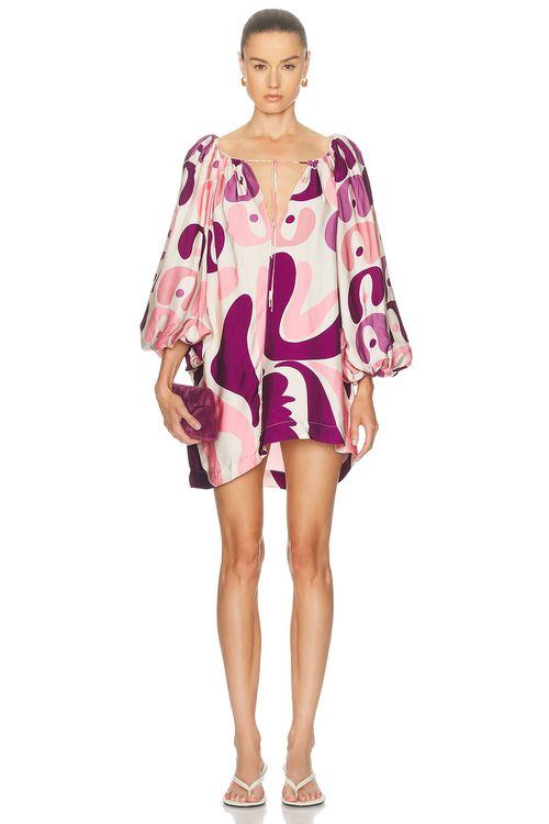 ADRIANA DEGREAS KLEID in Unique - White,Pink. S also in XS