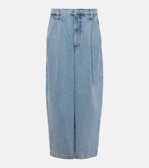 Denim maxi skirt