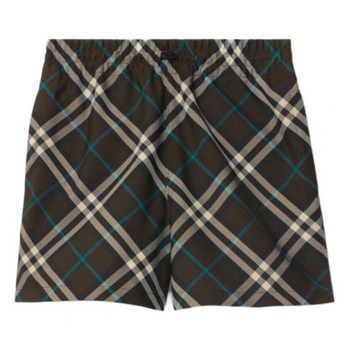 Checkered Drawcord Shorts