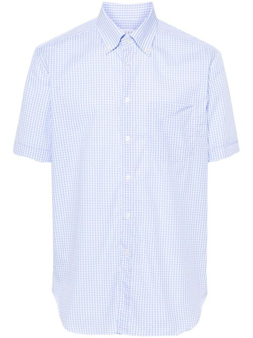 Check-pattern cotton shirt - Blue