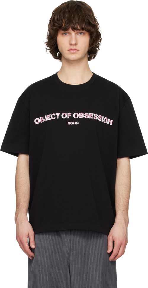 Black 'Object Of Obsession' T-shirt