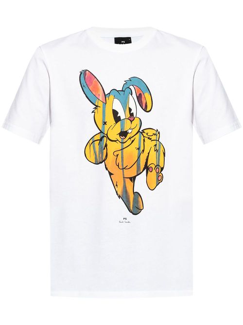 Graphic-print cotton T-shirt - White
