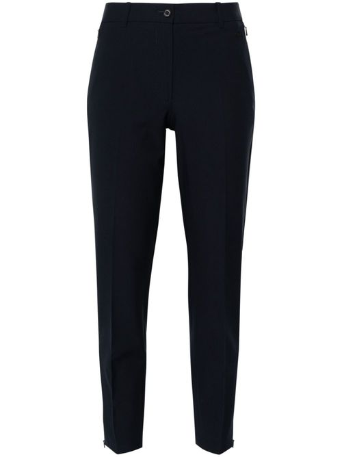 Pia mid-rise cropped trousers - Blue