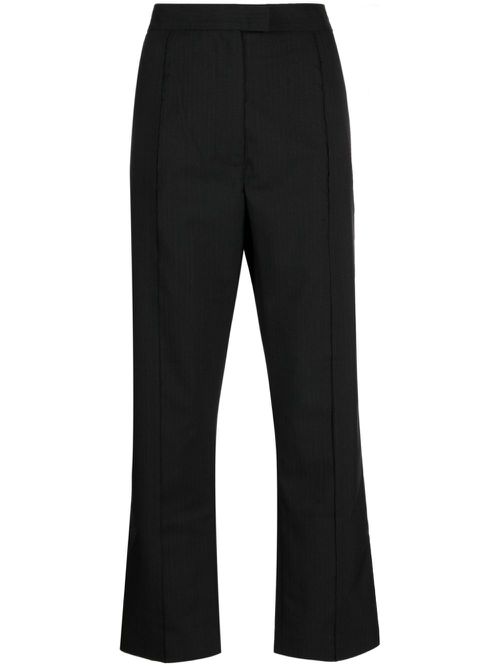Tailored wool trousers - Black