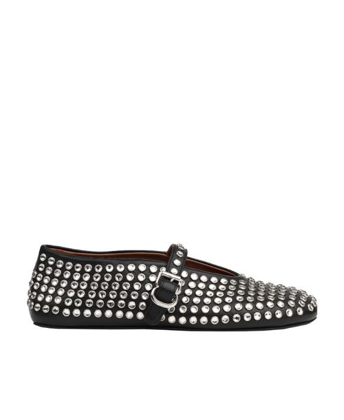 Crystal-embellished ballerinas