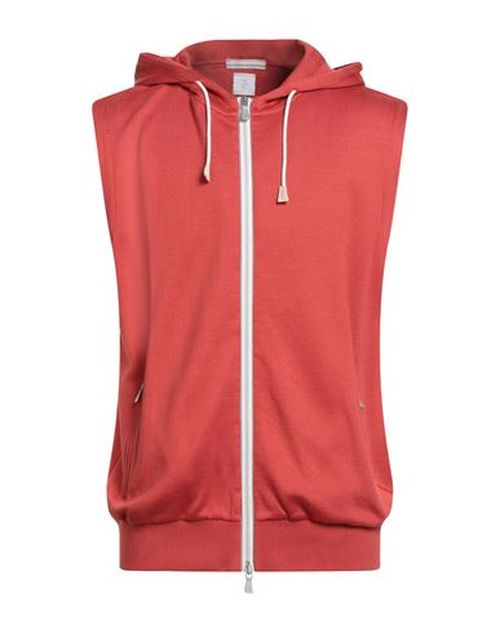 Platinum Man Cardigan Tomato red Size S Cotton, Polyamide