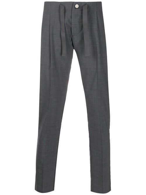 Micro pleats tailored trousers - Grey