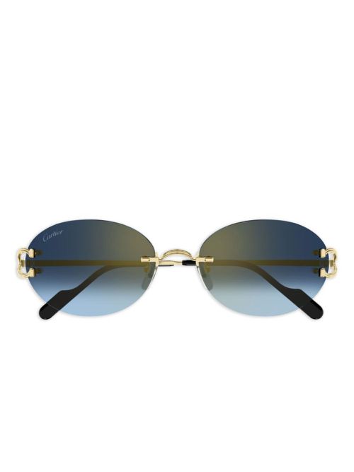Cartier Eyewear round sunglasses - Gold