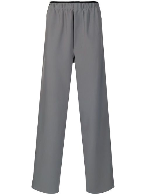 Elasticated-waist trousers - Grey