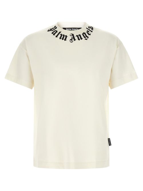 Logo-Embroidered Crew Neck T-Shirt — White