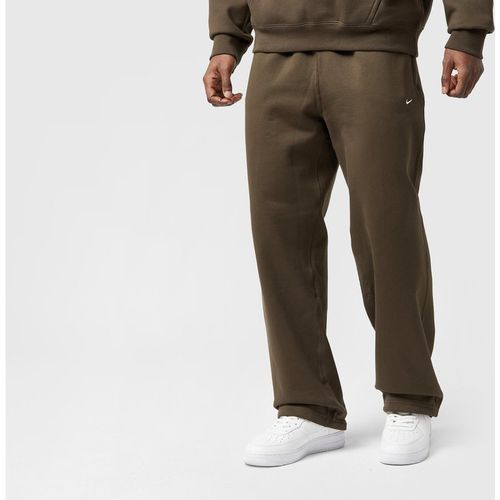 Nike Solo Swoosh Open Hem Fleece Pants, Brown