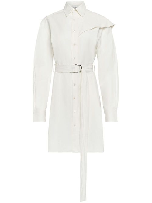 Cape midi dress - White