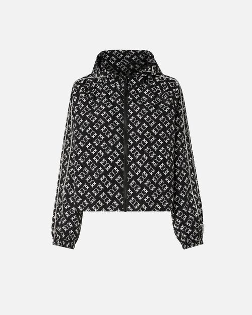 Sporty jacket with all-over Love Birds logo - L
