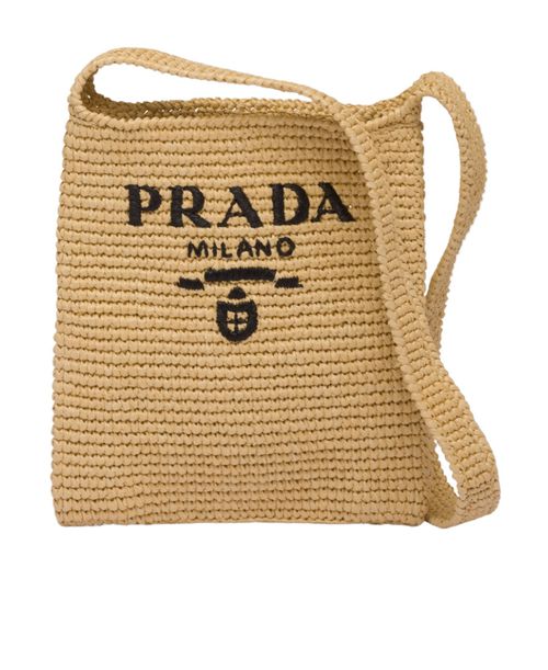 Raffia tote bag