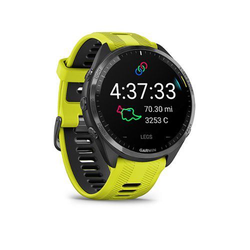 Forerunner 965 GPS Smartwatch 47 mm Fiber-reinforced polymer - Titanium/Black