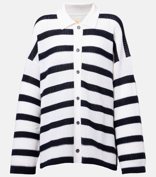 Jardin des Orangers Striped cashmere cardigan