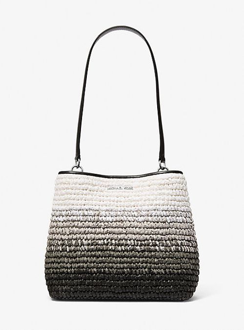 Pratt Medium Ombré Straw Shoulder Bag