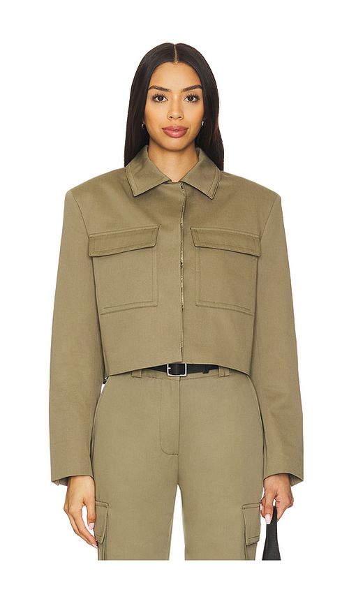 ANINE BING JACKE DAYTON in Olive. Größe S. Also in L