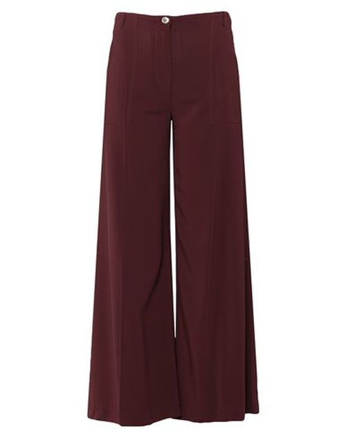 Liviana Conti Woman Pants Chocolate brown Size 6 Viscose, Elastane