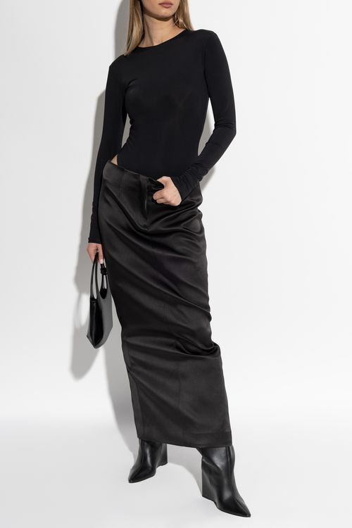 Long Sleeve Bodysuit, Women's, Black