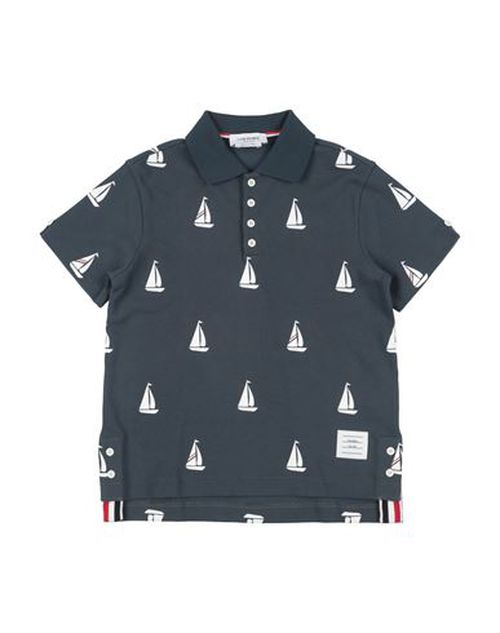 Kid Boy Polo shirt Charcoal Size 8 Cotton