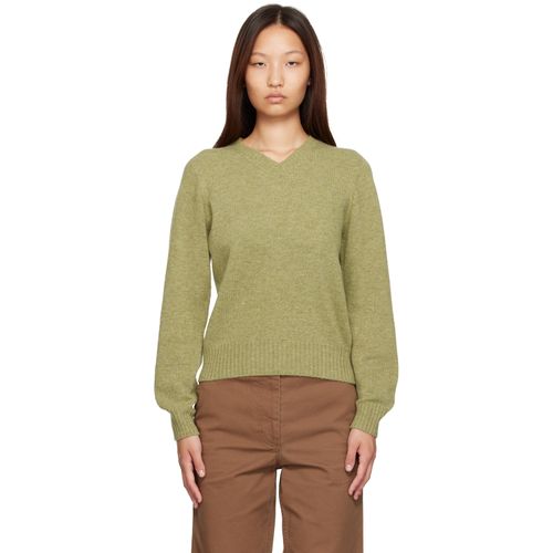 Green Marsh V-Neck Pullover Sweater
