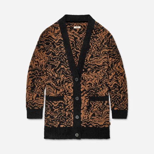 ® Women's Joselyn Cardigan II Jacquard Cozy Knit Cardigans in Chestnut Marble Jungle