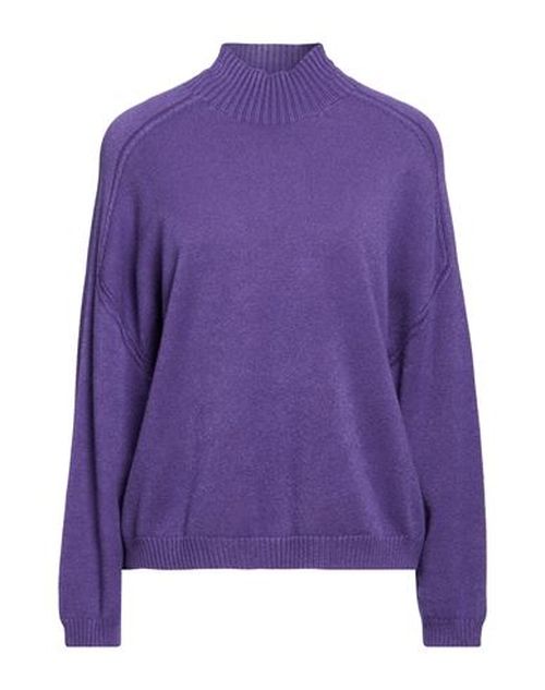 Woman Turtleneck Purple Size ONESIZE Viscose, Polyester, Polyamide