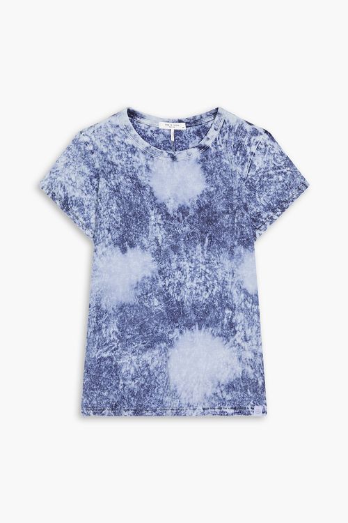 Rag & bone - The Slub tie-dyed Pima cotton-jersey T-shirt - Blue - XXS