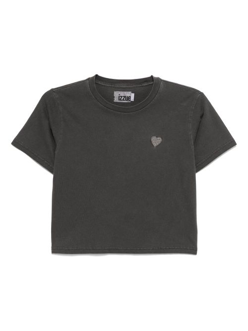 Cropped T-shirt - Grey