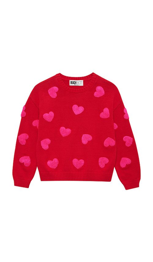 BEACH RIOT Little Callie Sweater in Red. 2. Also /4