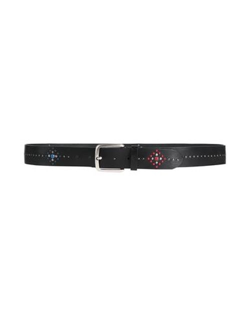 Man Belt Black Size 39.5 Leather