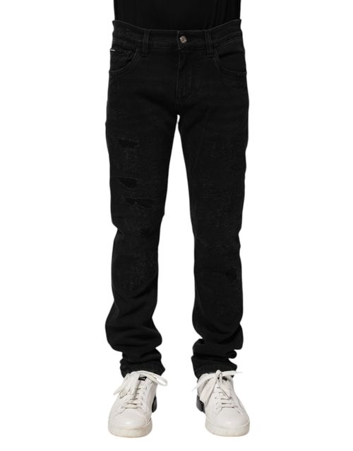 Skinny Denim Jeans — Black