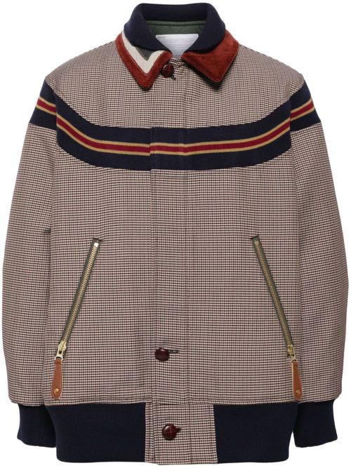 Gun Club oversized bomber jacket - Brown