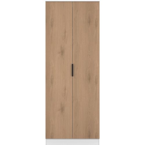 Crete Tall 2 Door Robe (Ready Assembled)