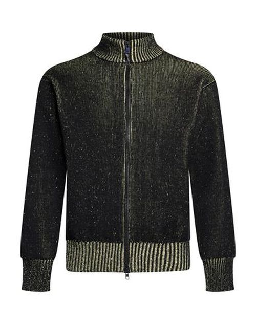 Man Cardigan Black Size M Wool, Aramid fiber