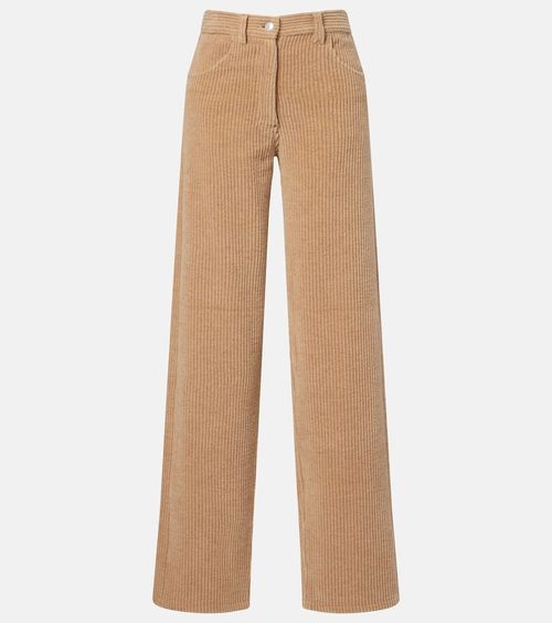 Clair high-rise corduroy straight pants